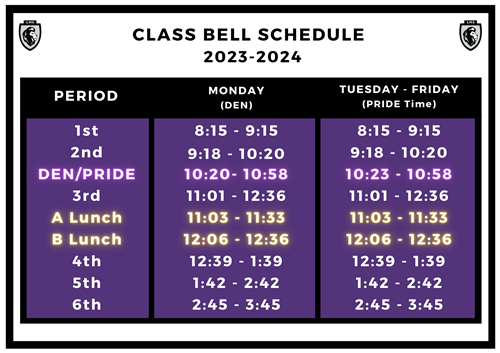 23-24 Bell Schedule